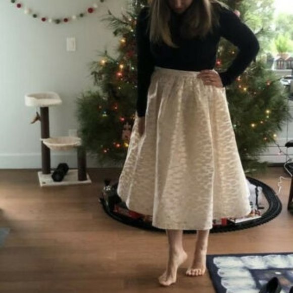 Anthropologie Burnout Shimmer Maxi Skirt XL new with tag - Picture 5 of 9